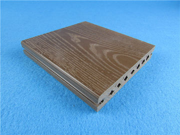 Gebürstete hölzerne Plastikverbundplatte-Fliesen/Außendecking-Boden 140 * 25mm